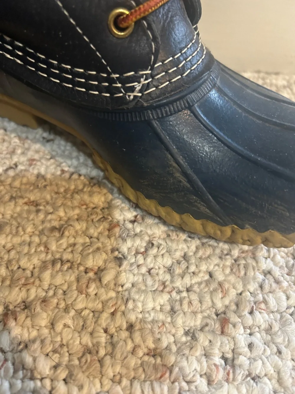 LL Bean Blue (NAVY)  Raven 8in Duck Boot Sz 8